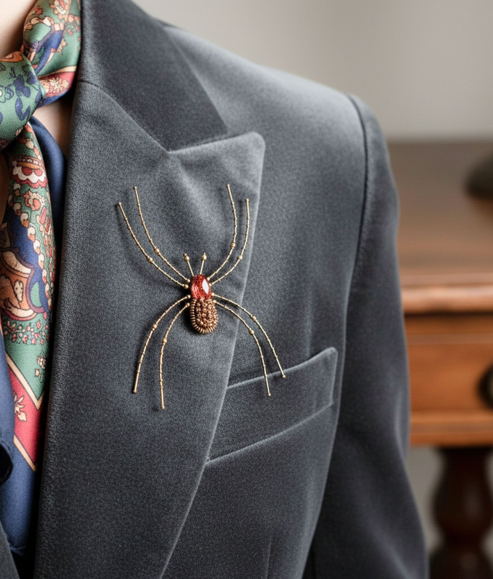 Cellar Spider Brooch