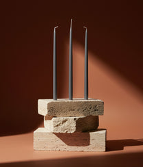 Charcoal Grey Coloured Candles