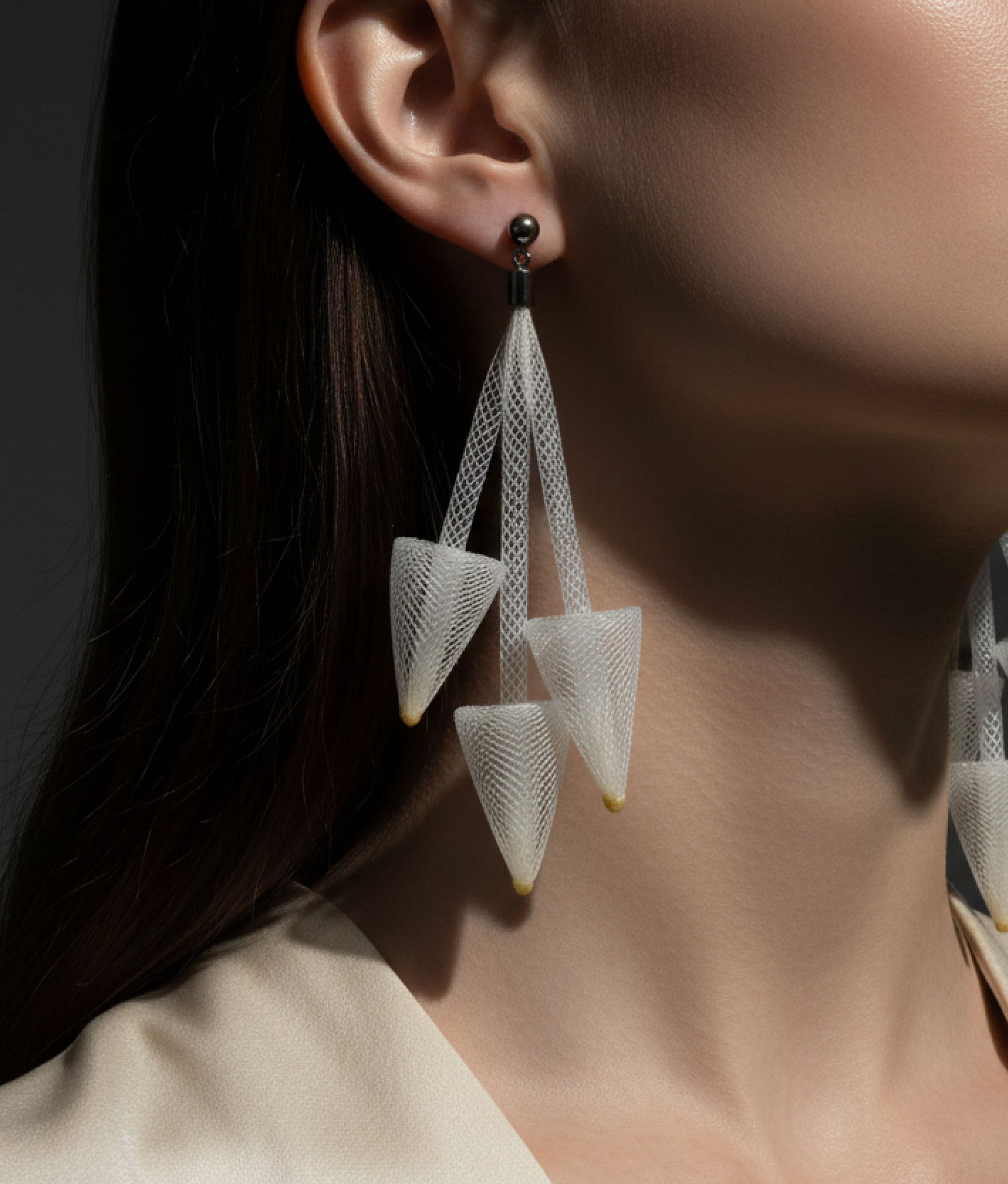 CHIODINI White Earrings