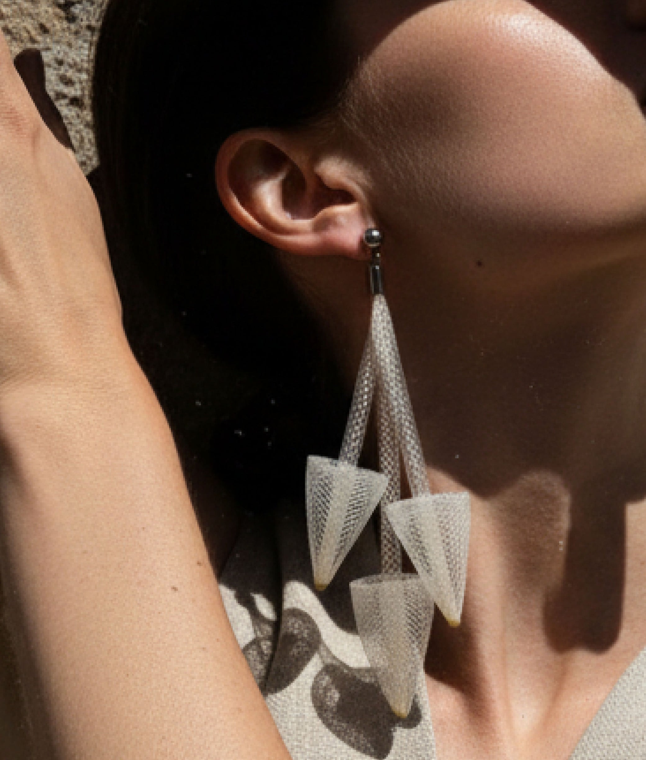 CHIODINI White Earrings