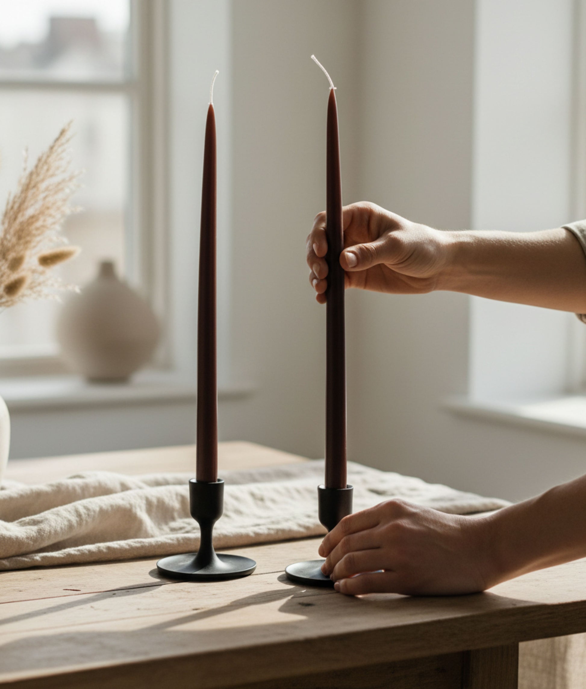 Chocolate Coloured Candles