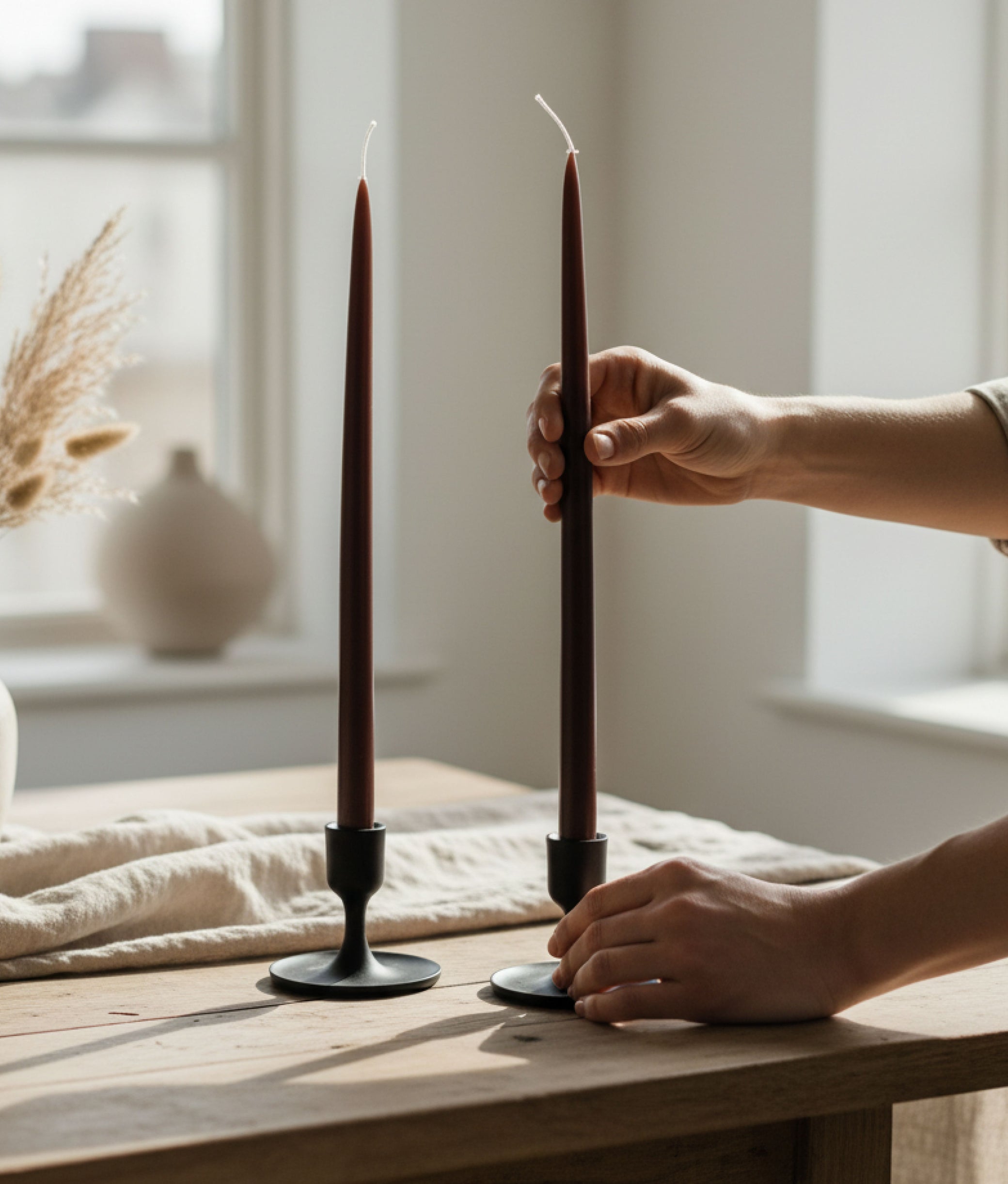 Chocolate Coloured Candles