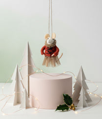 Xmas Mice White Red Jacket
