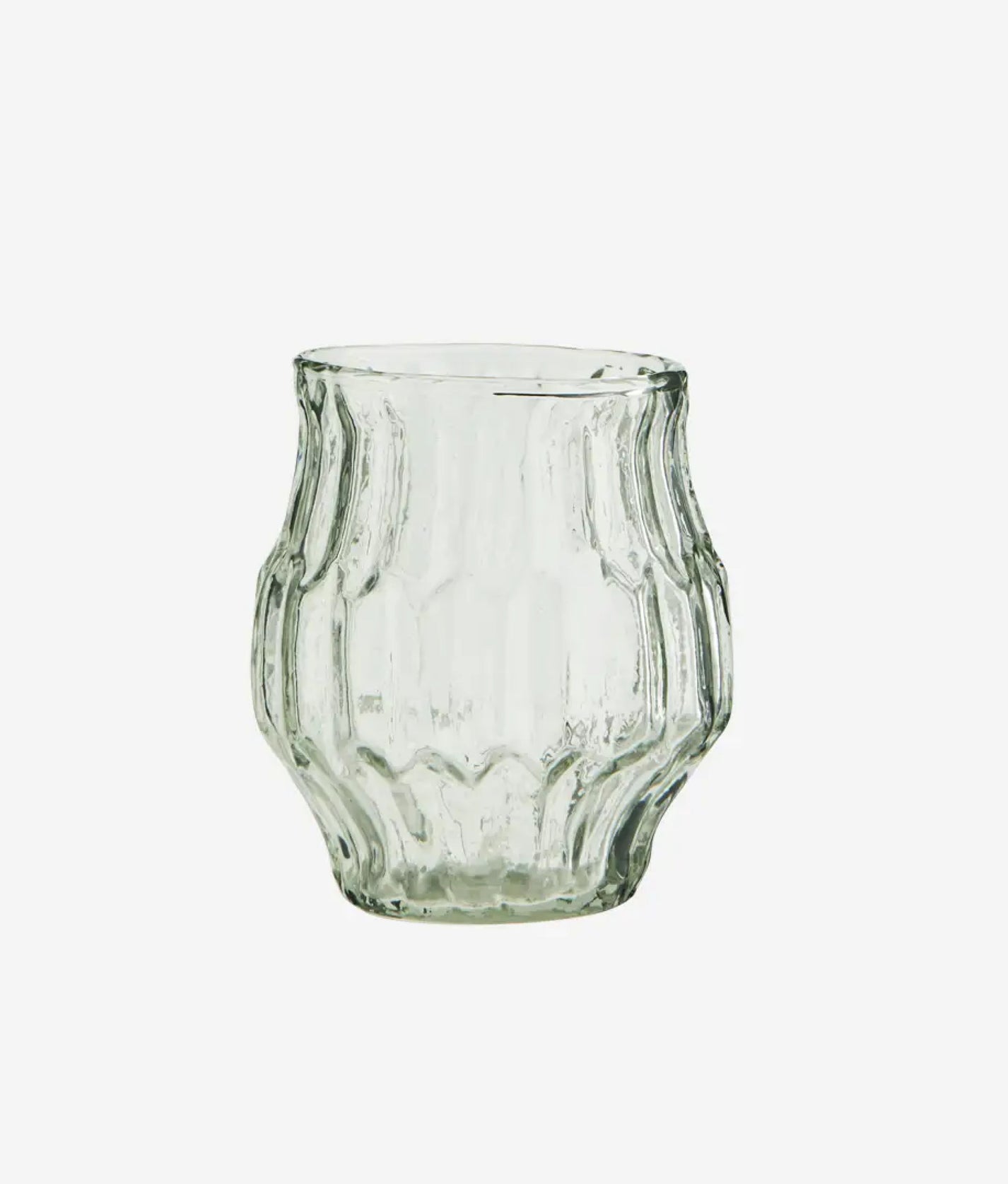 Clear Waisted Drinking Glass