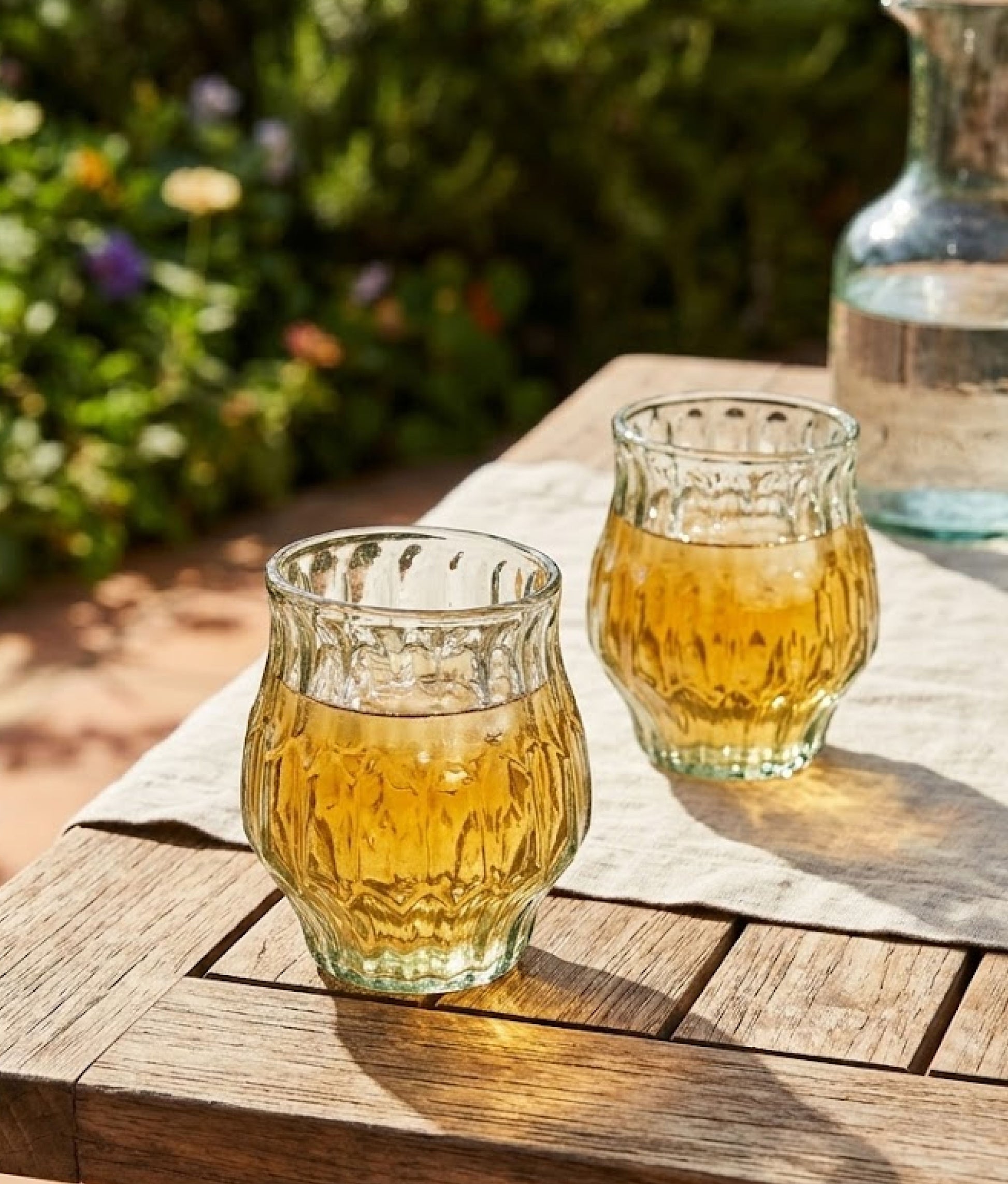 Clear Waisted Drinking Glass