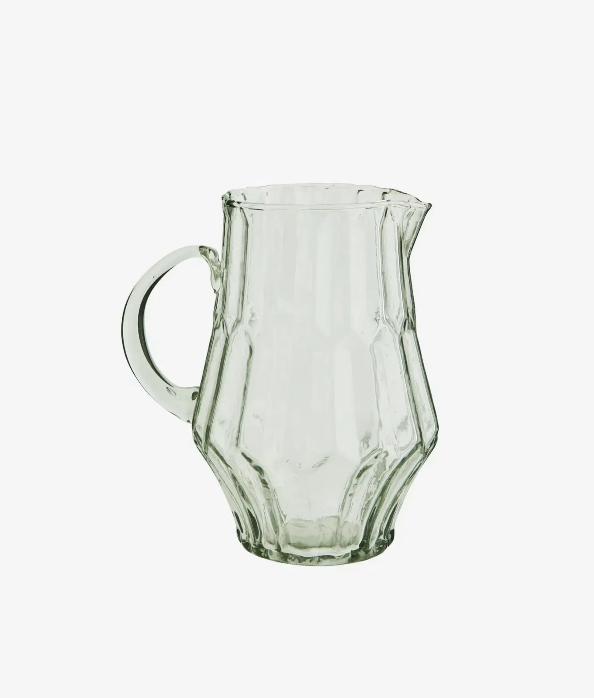 Clear Waisted Glass Jug