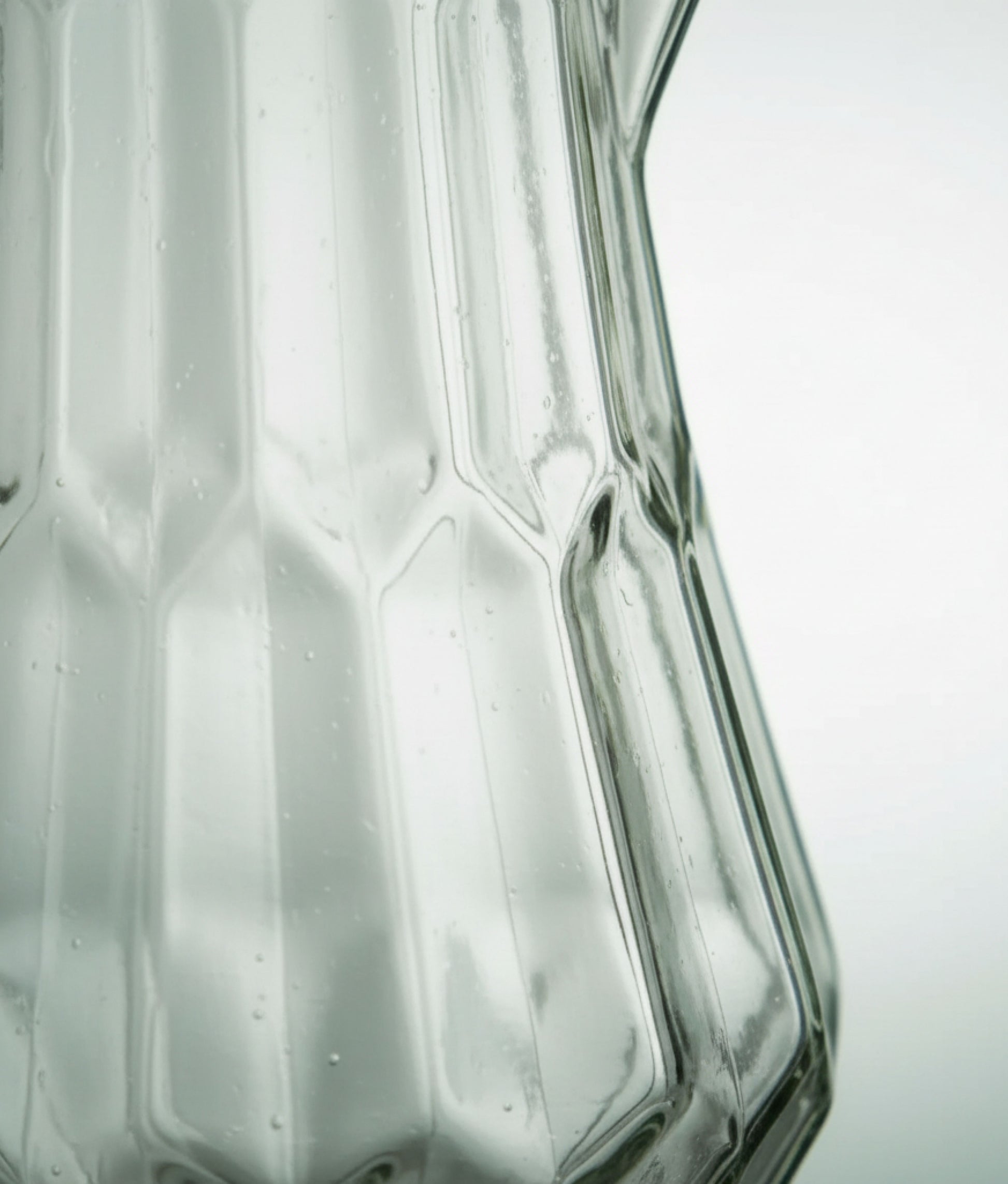 Clear Waisted Glass Jug