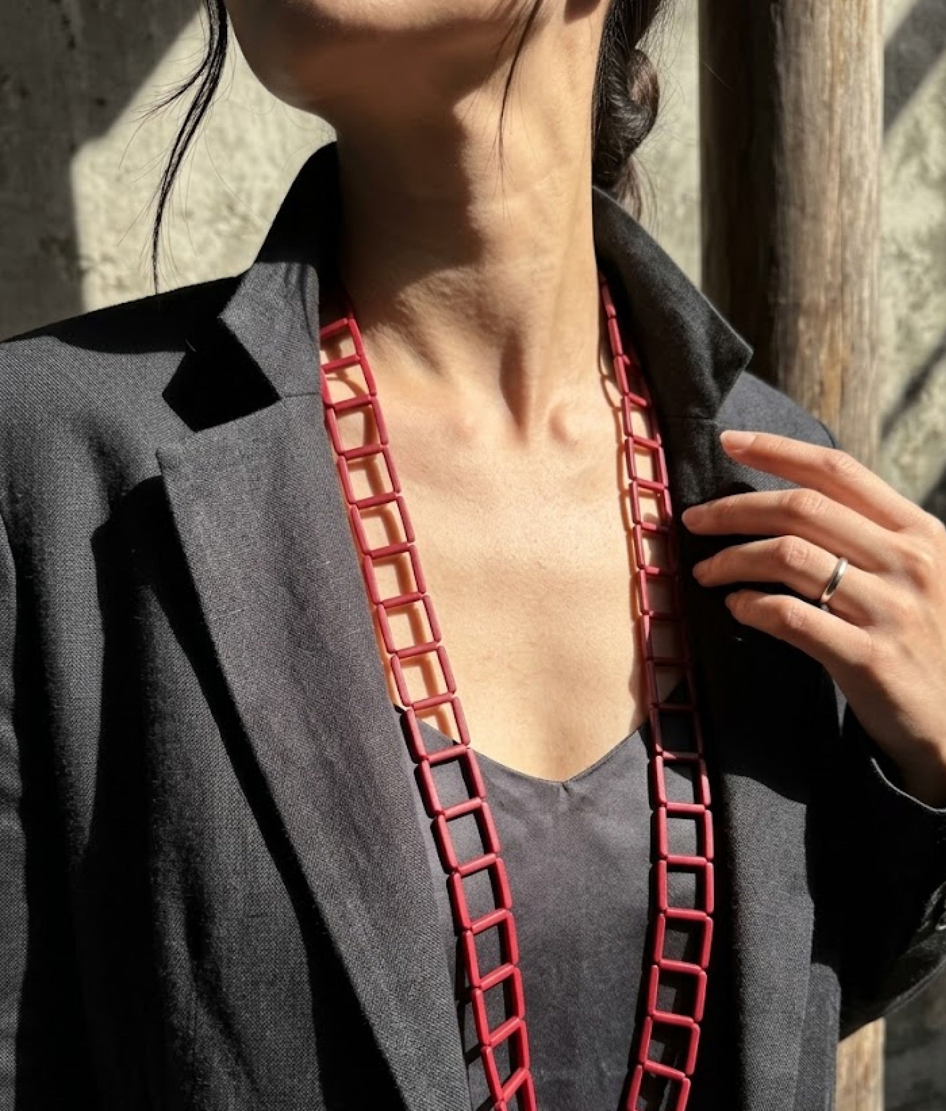 CLIP Red Necklace