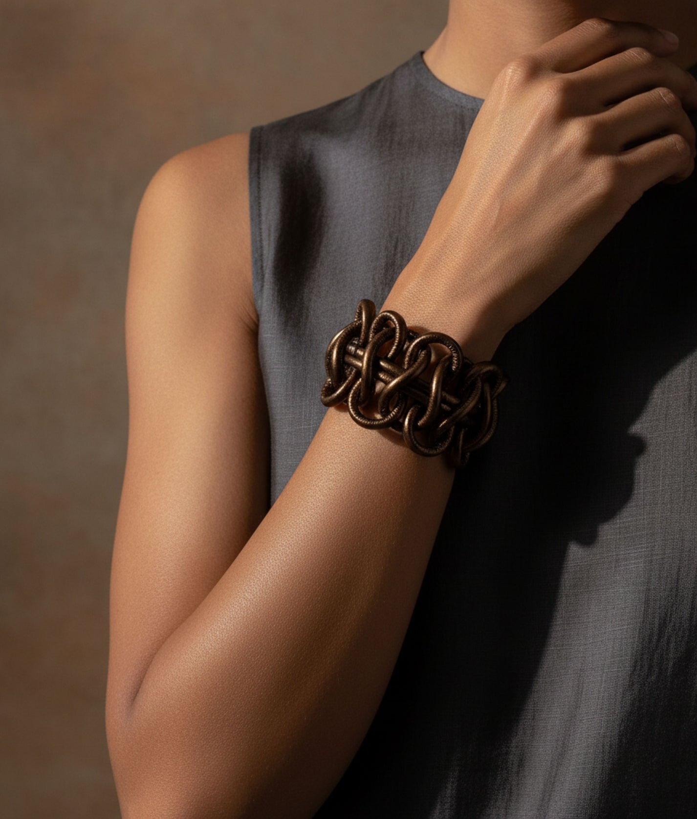 COBRA PELLE Bronze Bracelet