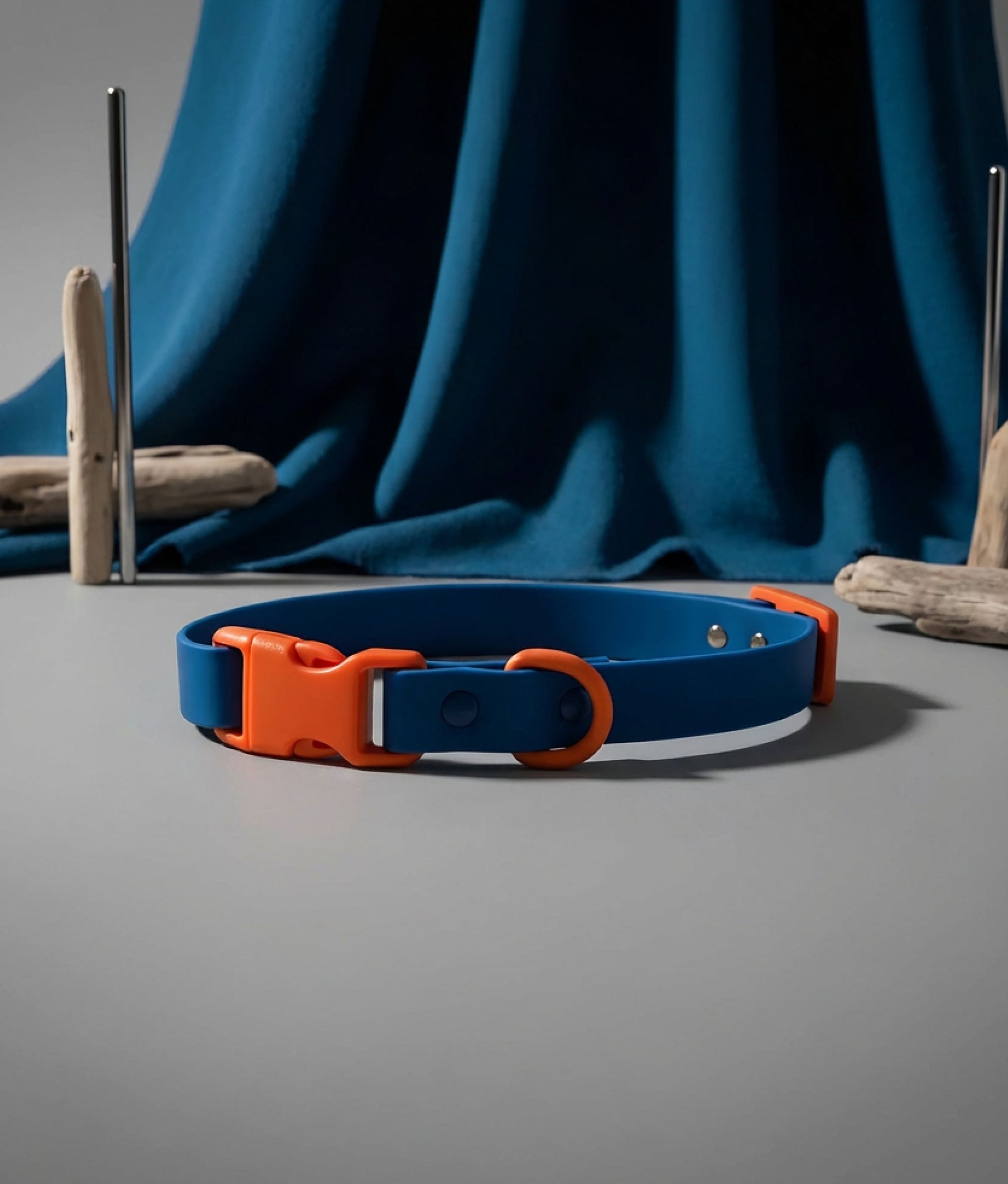 Dog Collar Blue Orange