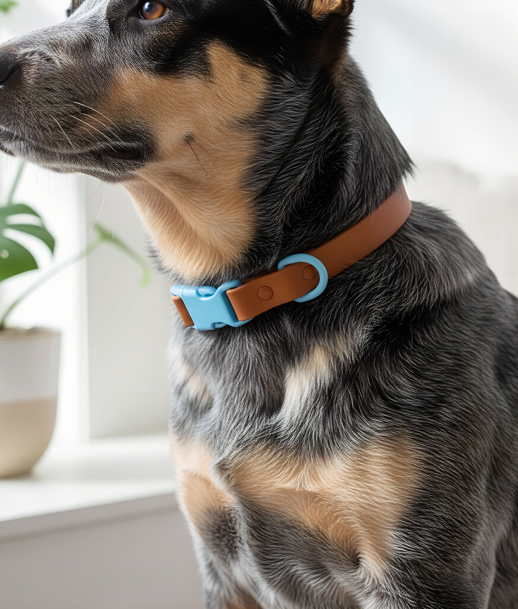 Dog Collar Choco Blue