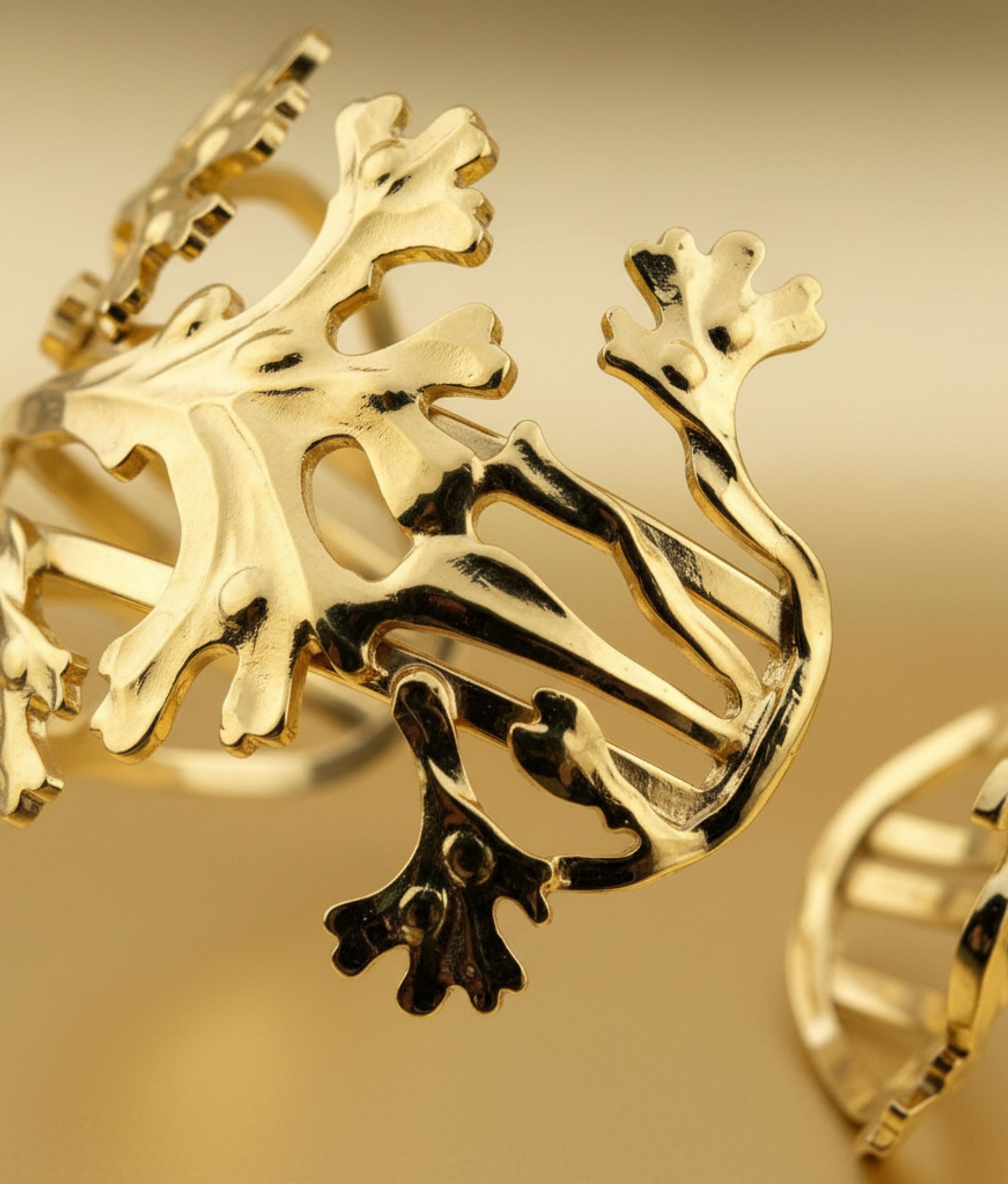 Gold Coral Bracelet
