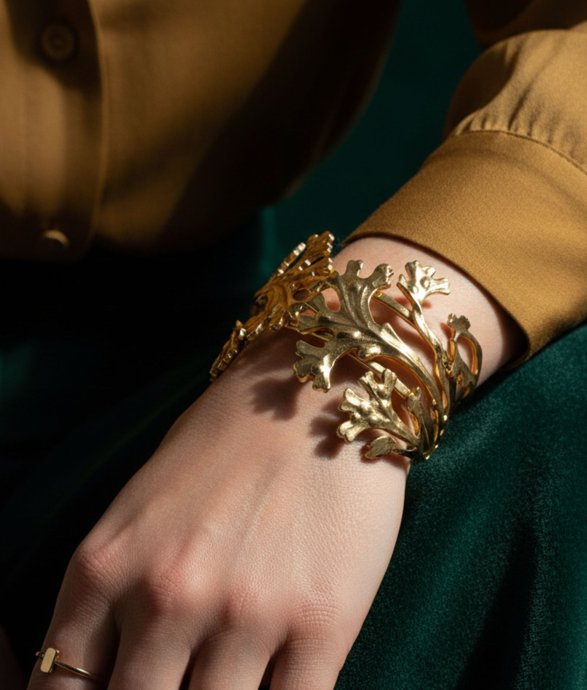 Gold Coral Bracelet