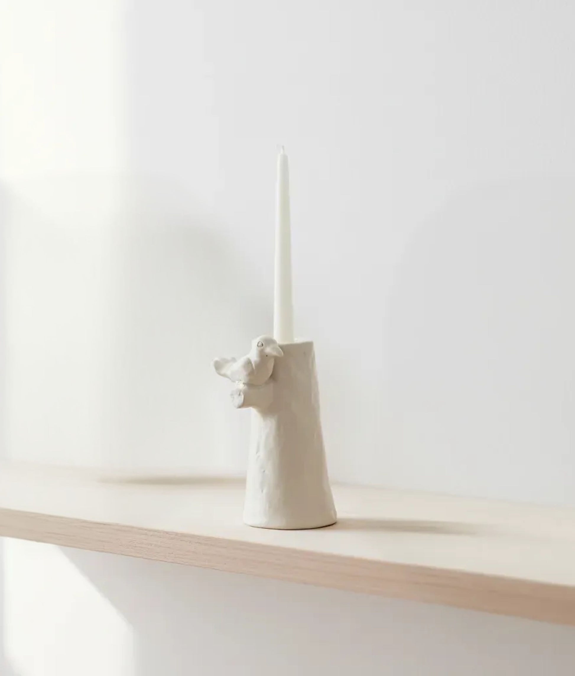 Bela Silva Candle Holder Beige