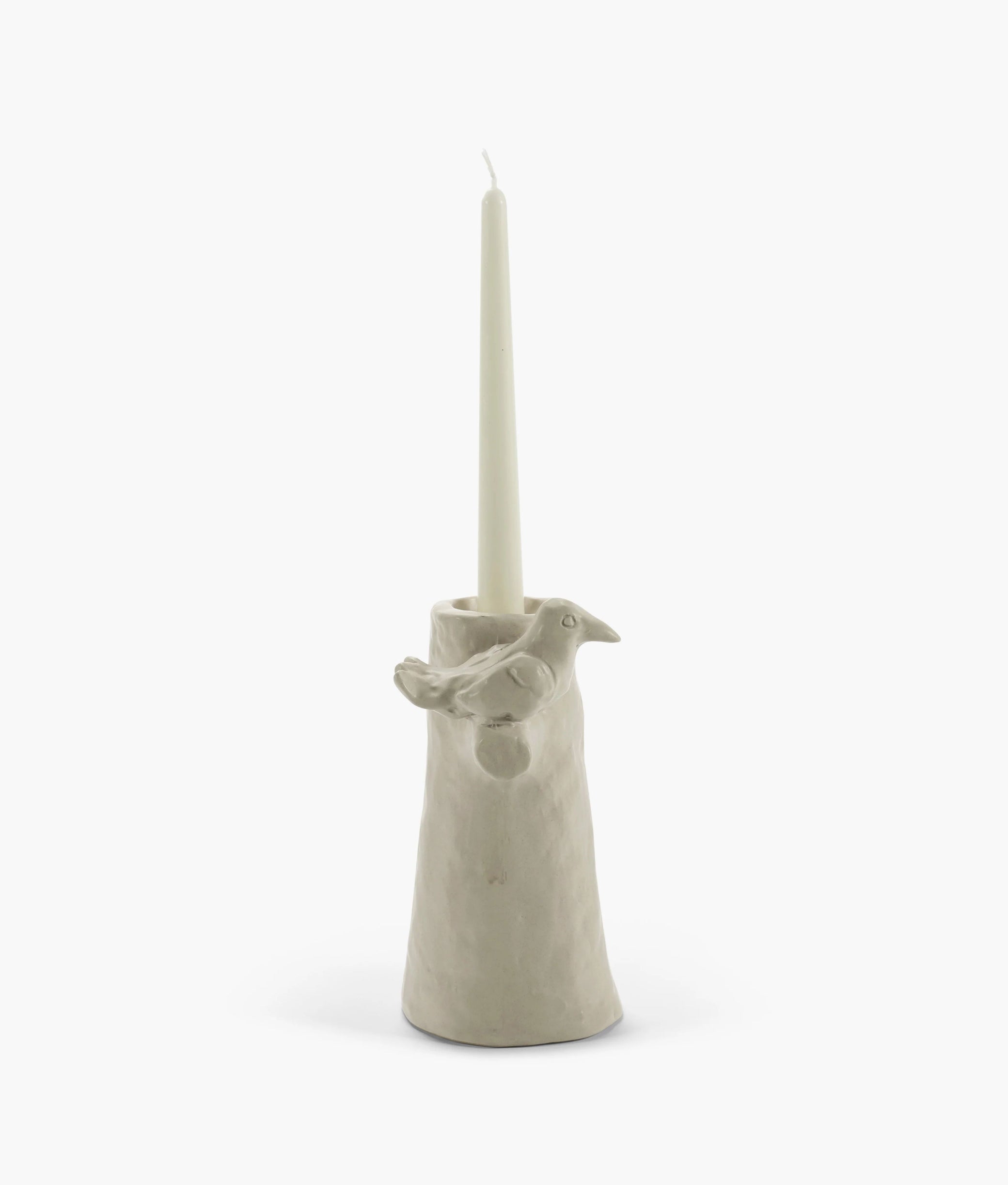 Bela Silva Candle Holder Beige