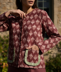 Green/Pink Cotton Jacket