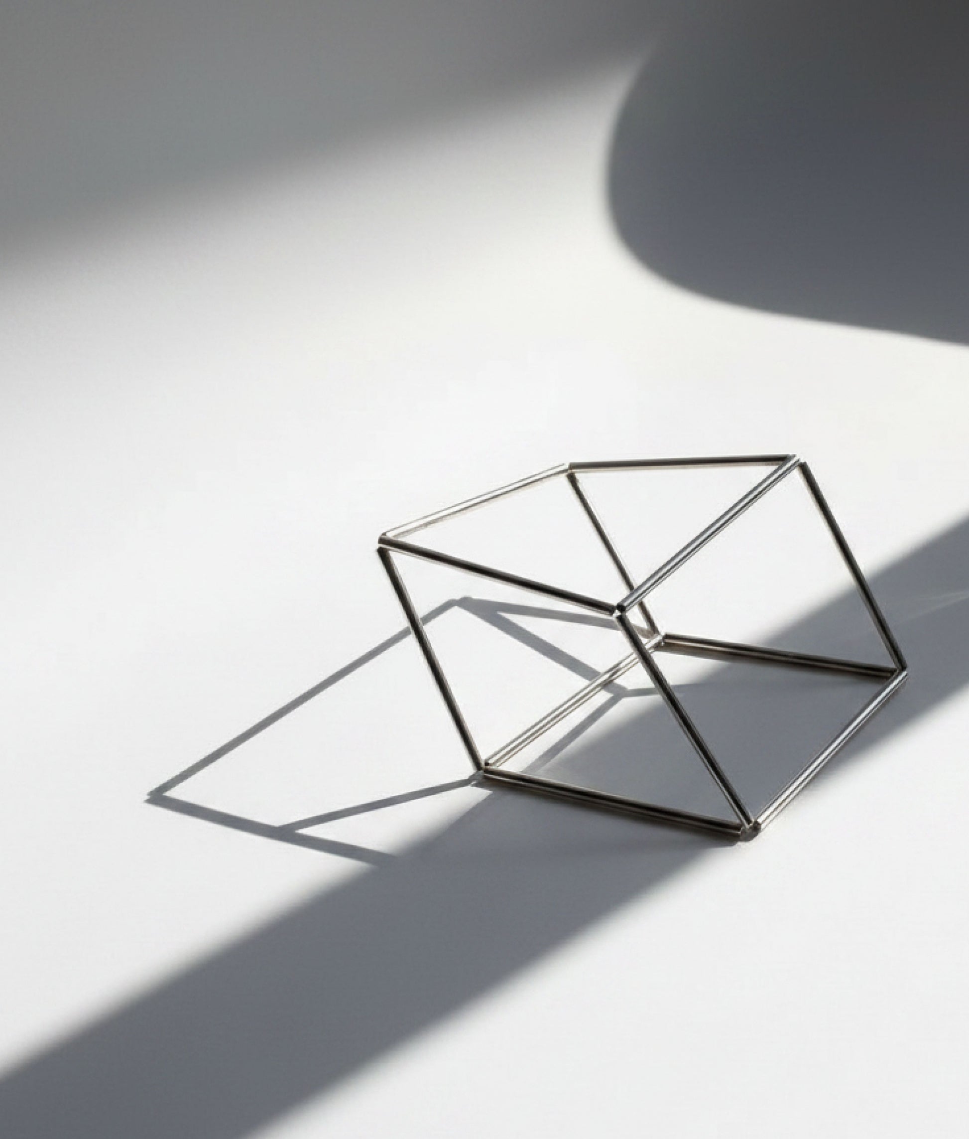 CUBO Rhodium Bracelet