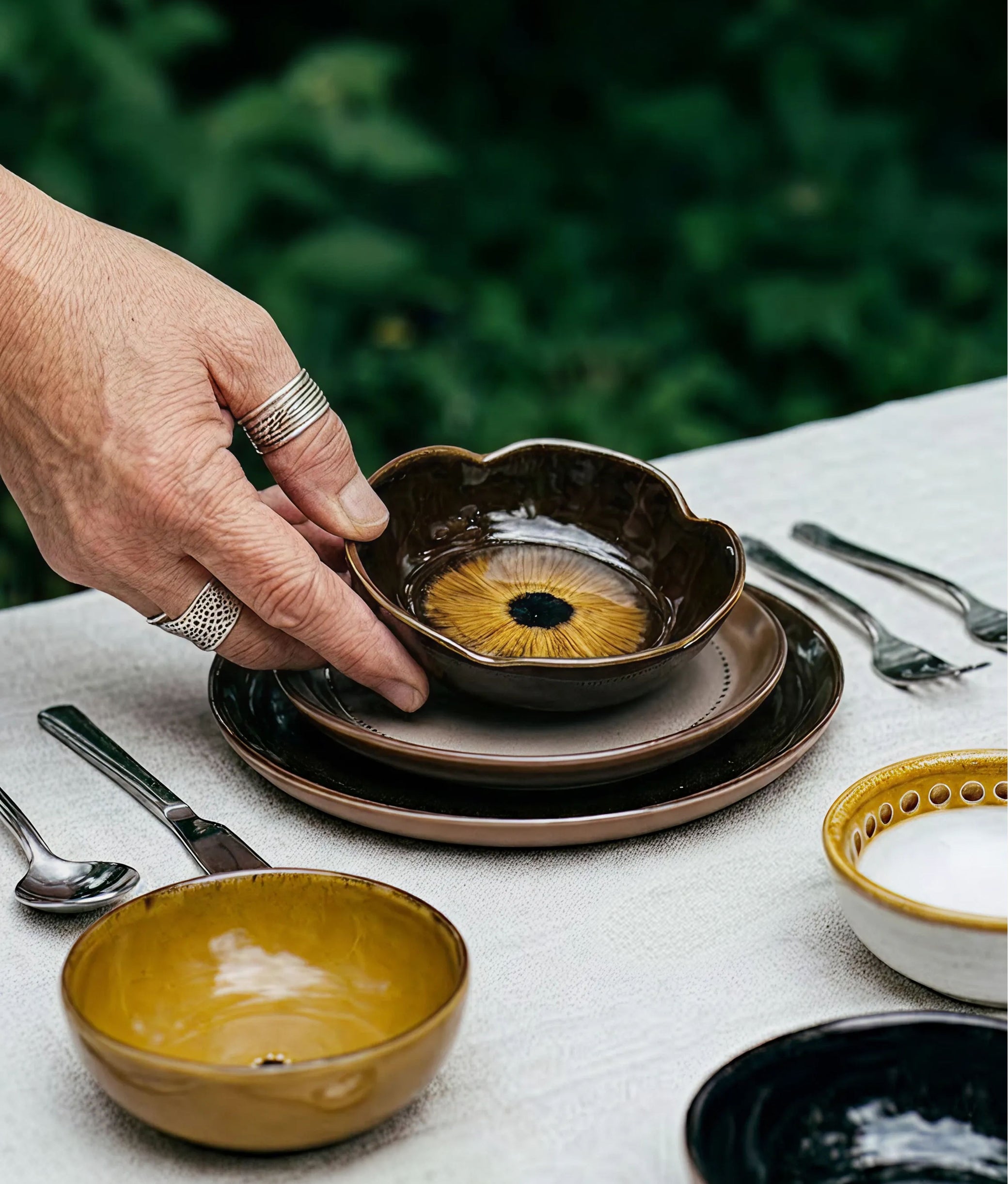 CYCLE Set of 4 Bowls Stoneware