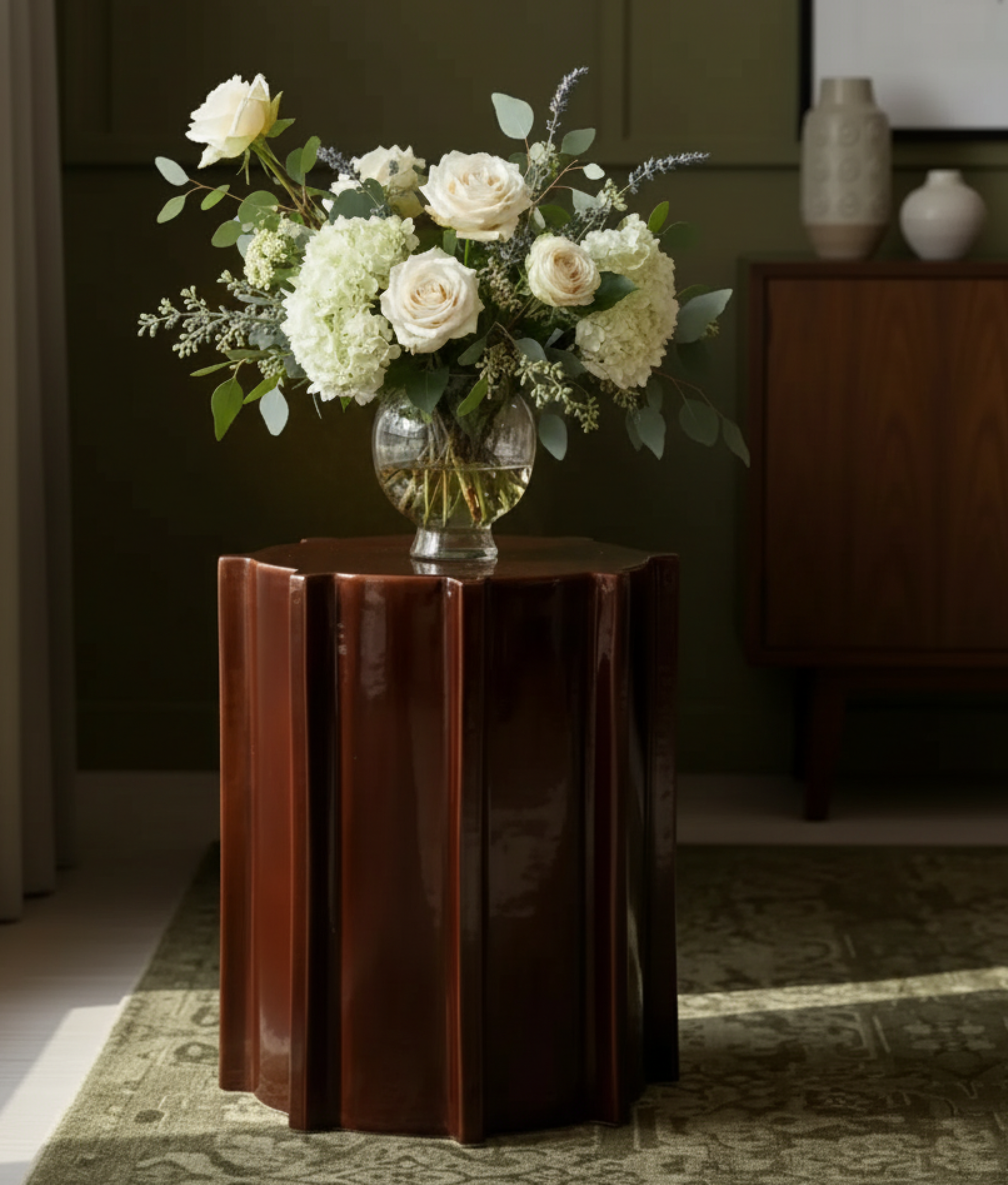 Dark Brown Side Table