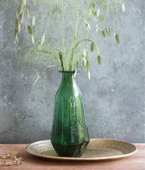 Dark Recycled Green Vase