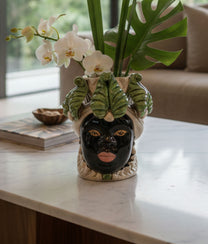 Green Vase Moro Lady Small