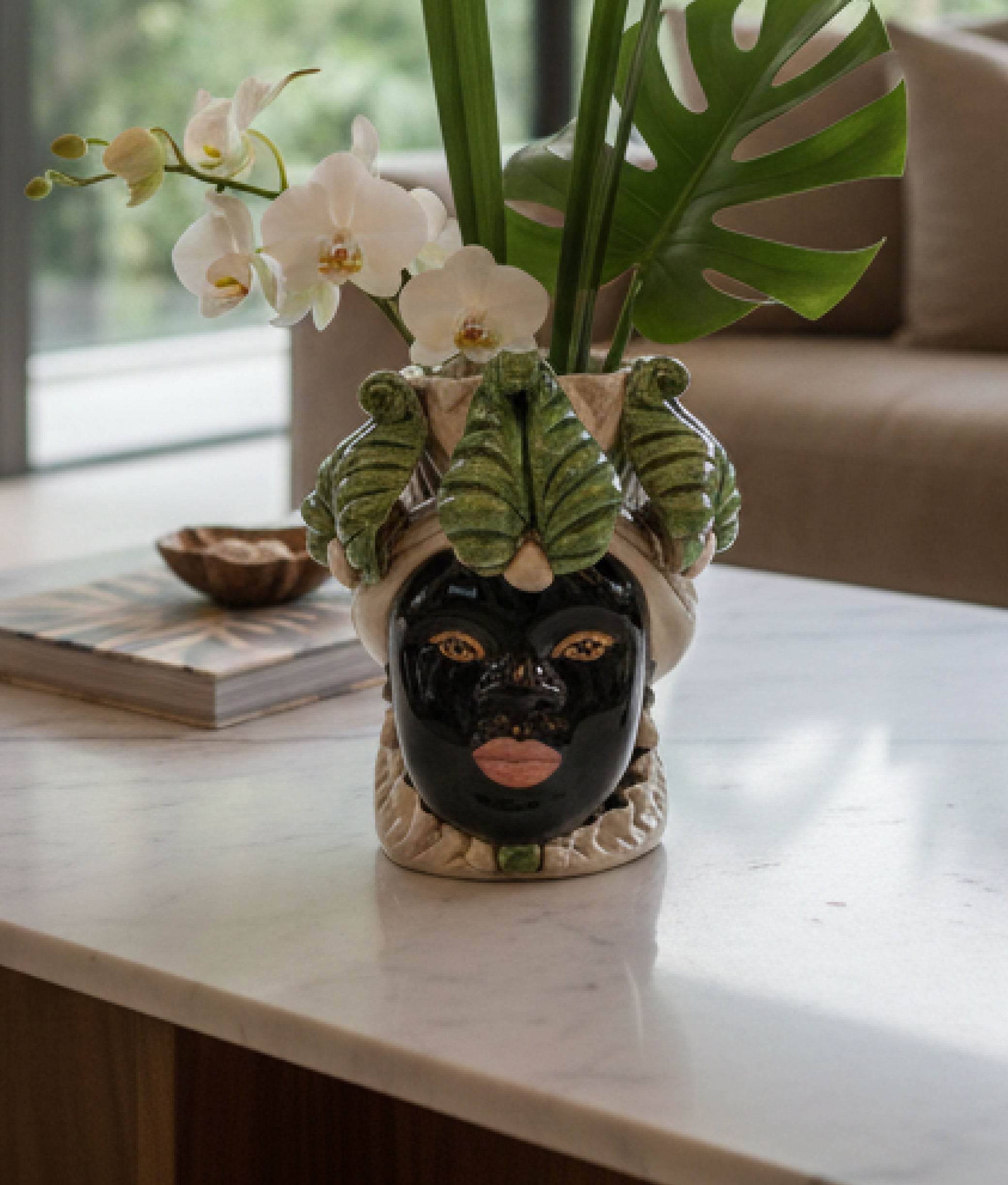 Green Vase Moro Lady Small