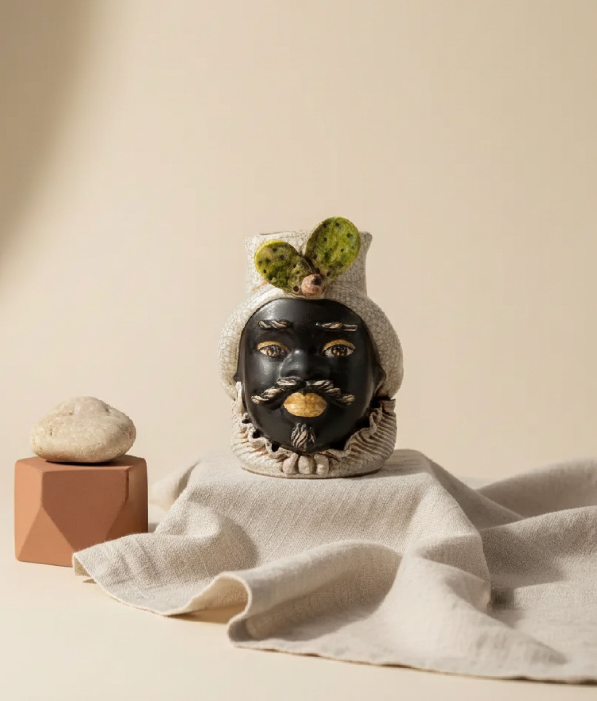 Green Vase Moro Man Fico Small