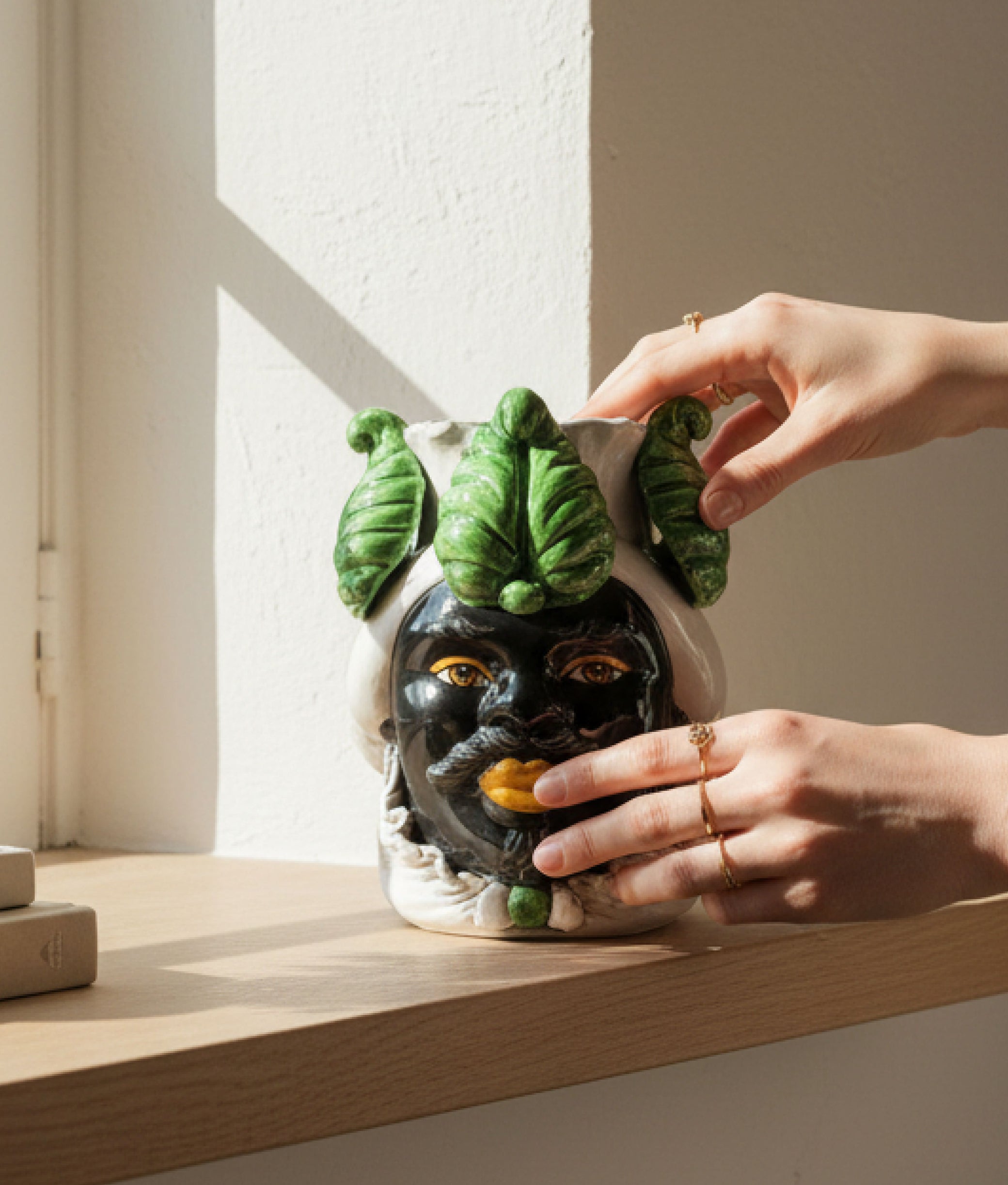 Green Vase Moro Man