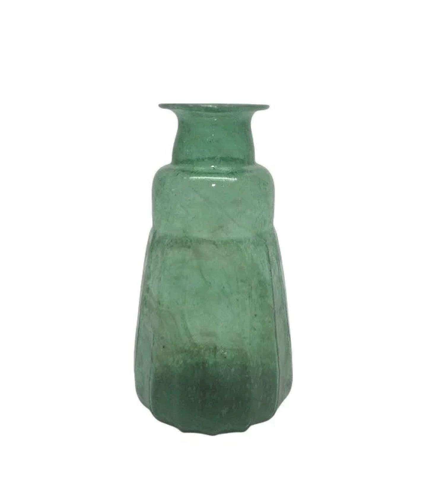 Dark Green Recycled Vase