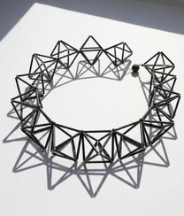 DIAMONDS GLASS Black Necklace