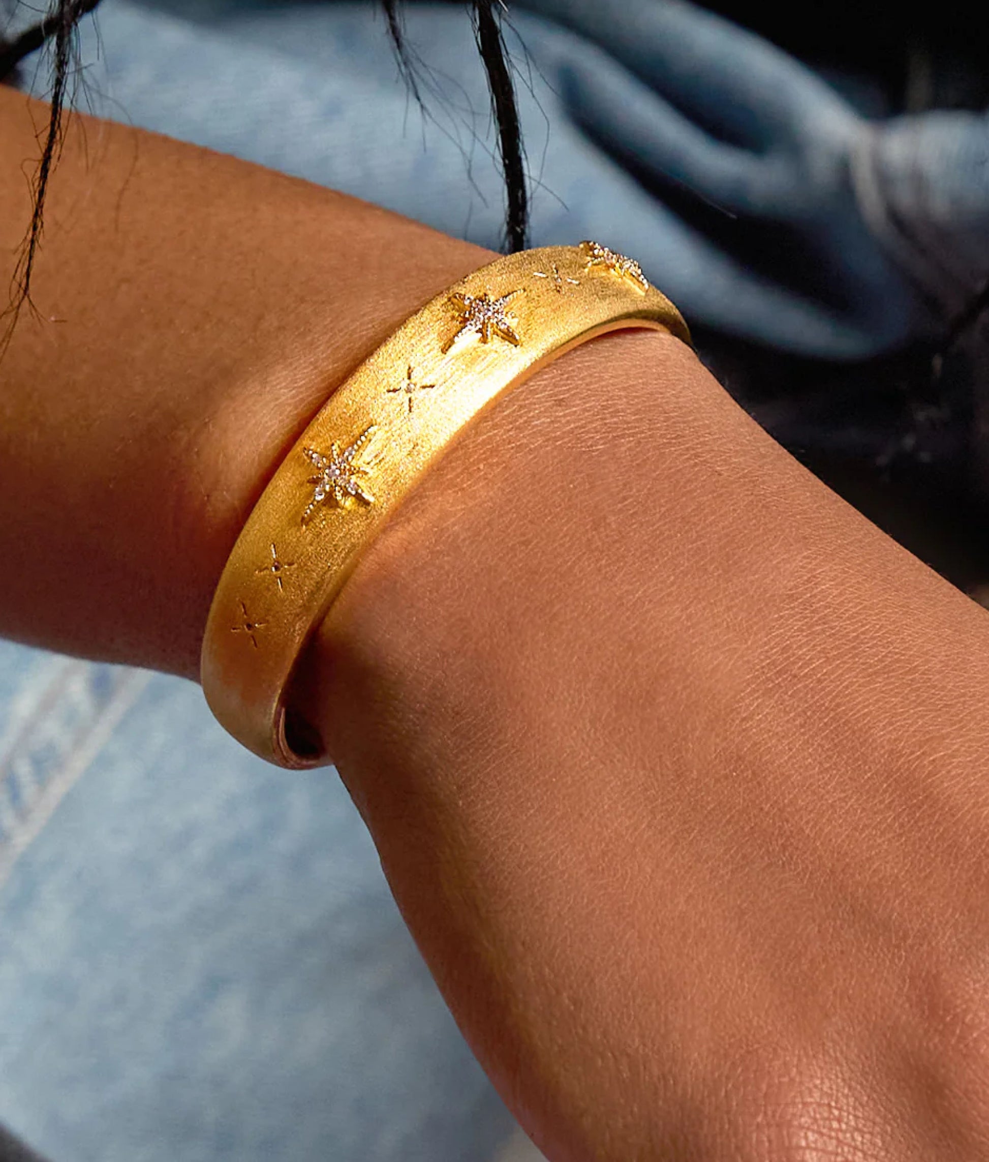 Diwali Cuff Bracelet Gold