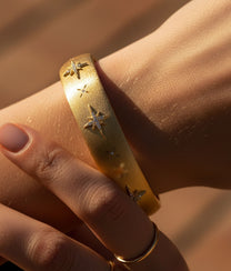 Diwali Cuff Bracelet Gold