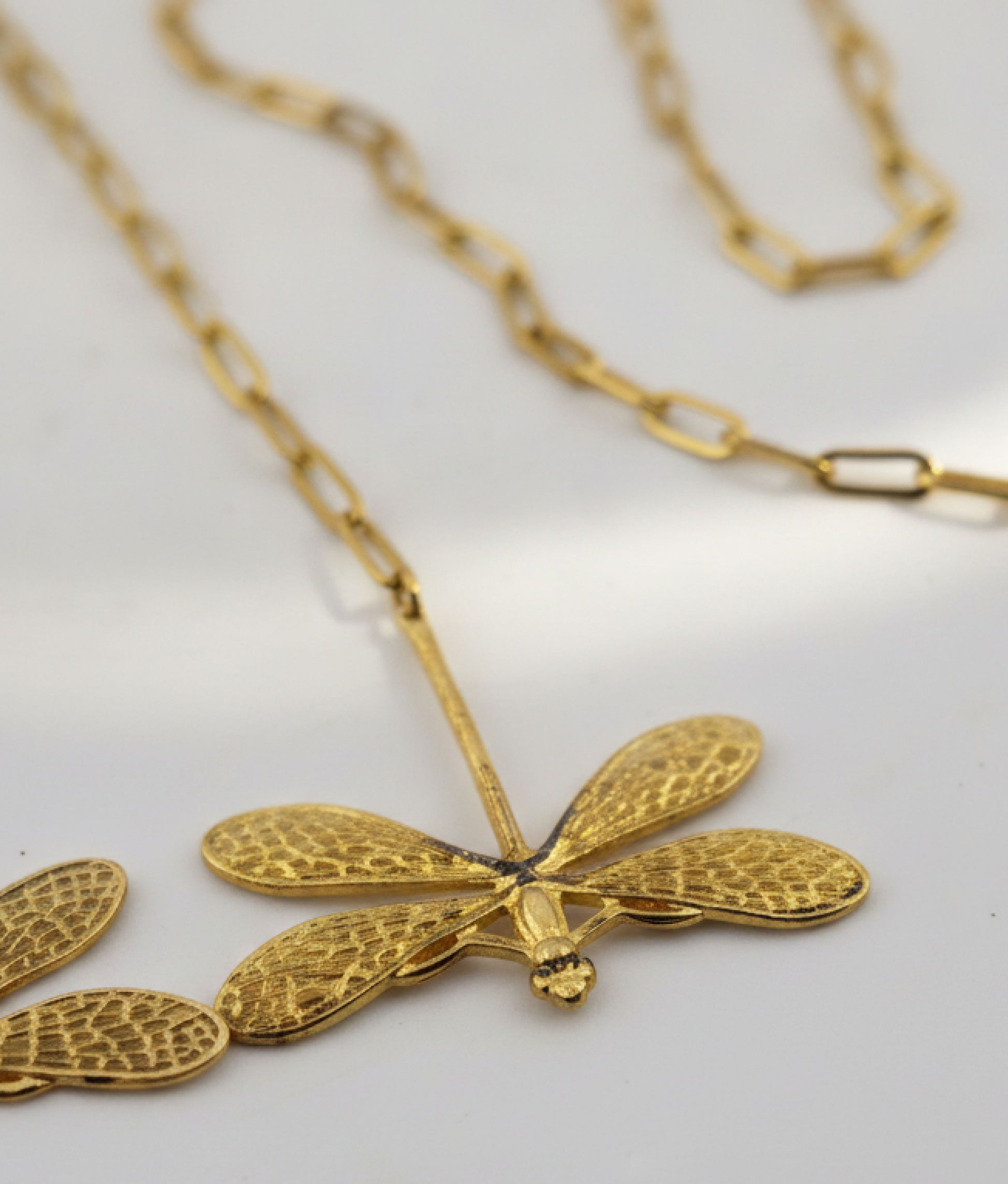 Dragonfly Scarf Necklace