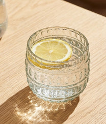 Clear Drinking Glass w/ Dots