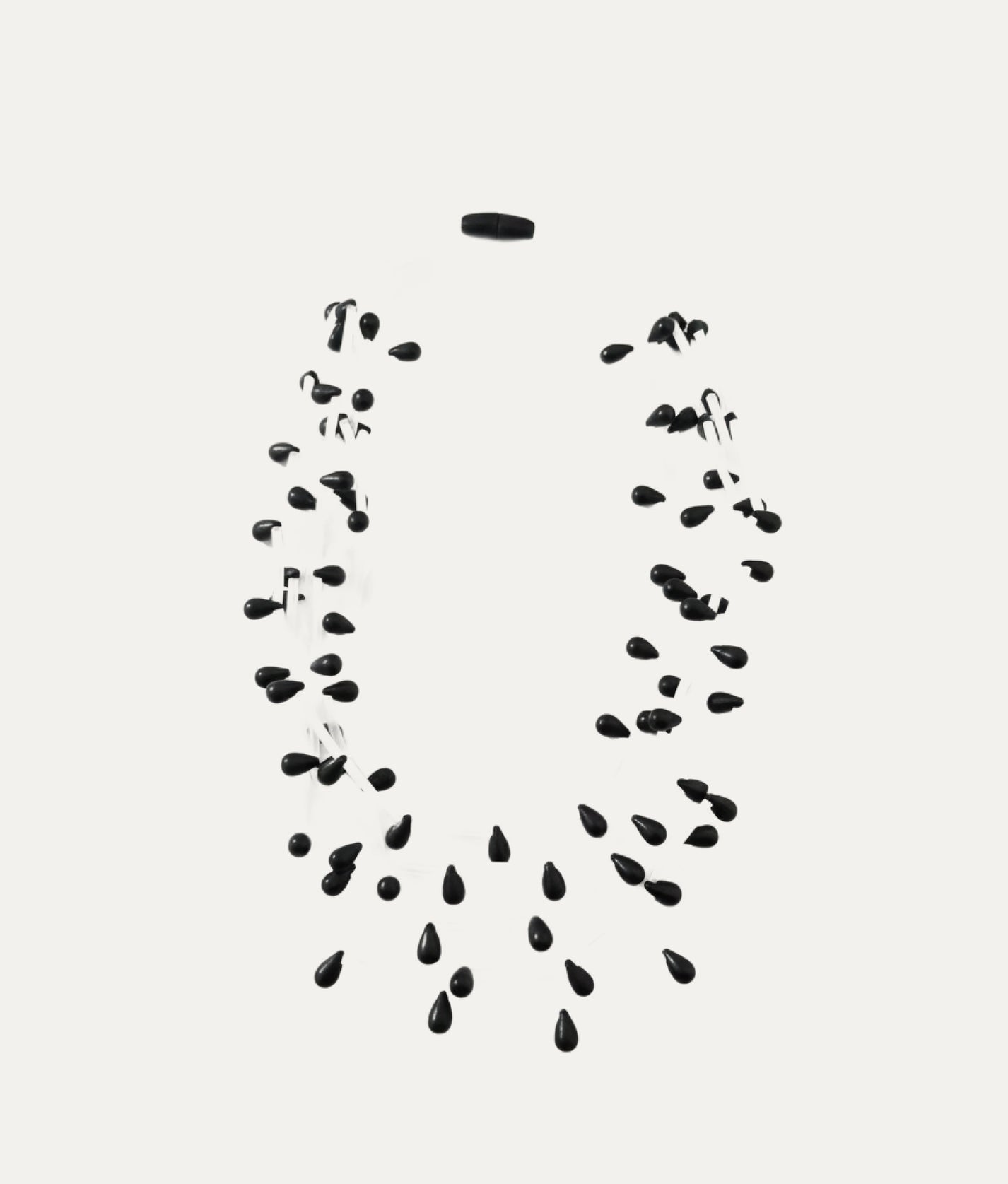 DROPS PVC Black Opaline Necklace
