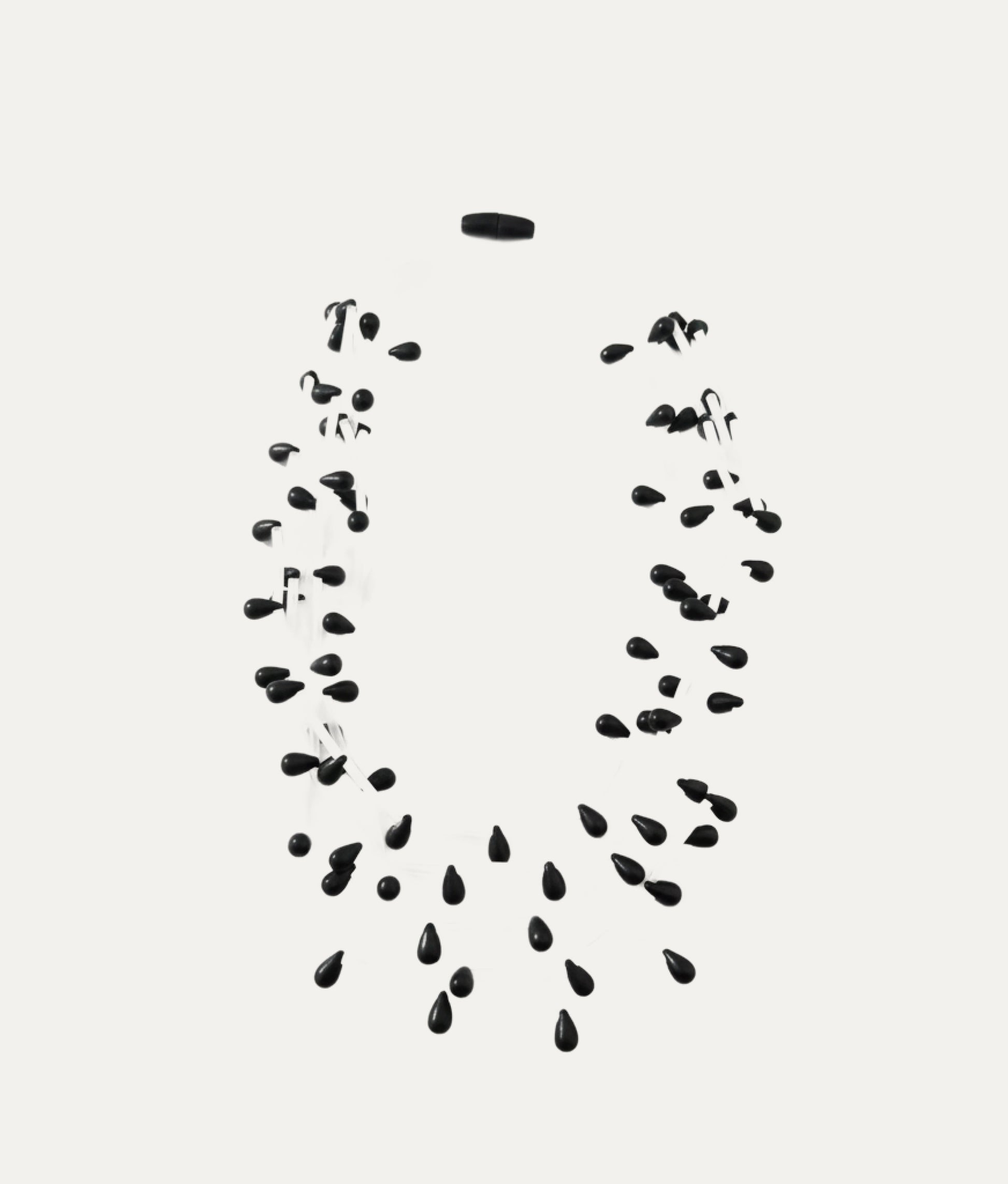 DROPS PVC Black Opaline Necklace