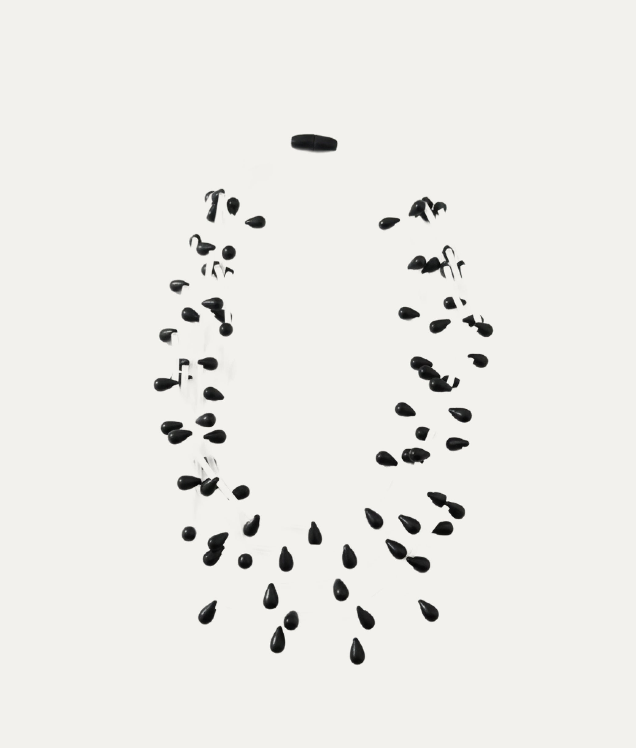 DROPS PVC Black Opaline Necklace