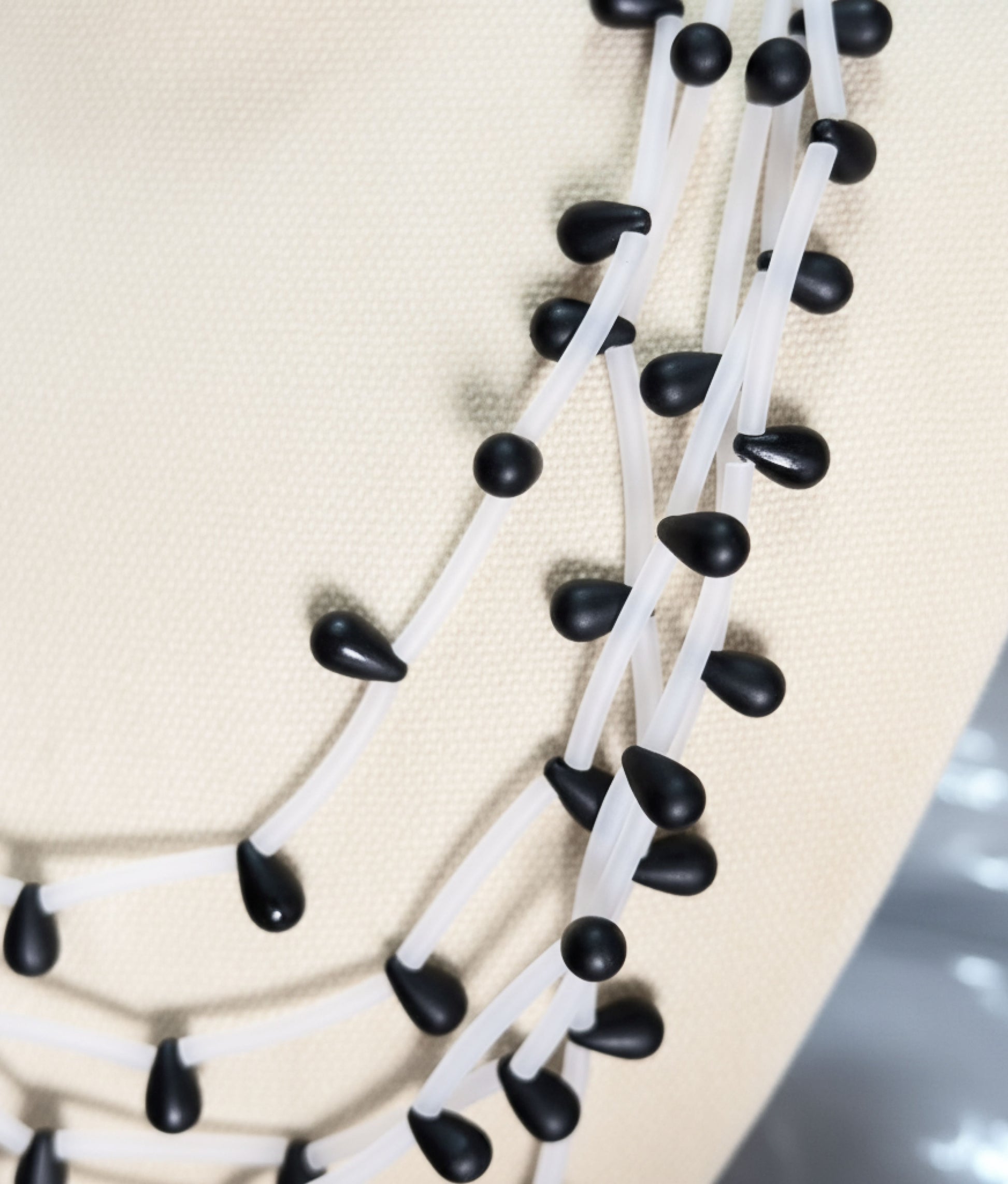 DROPS PVC Black Opaline Necklace