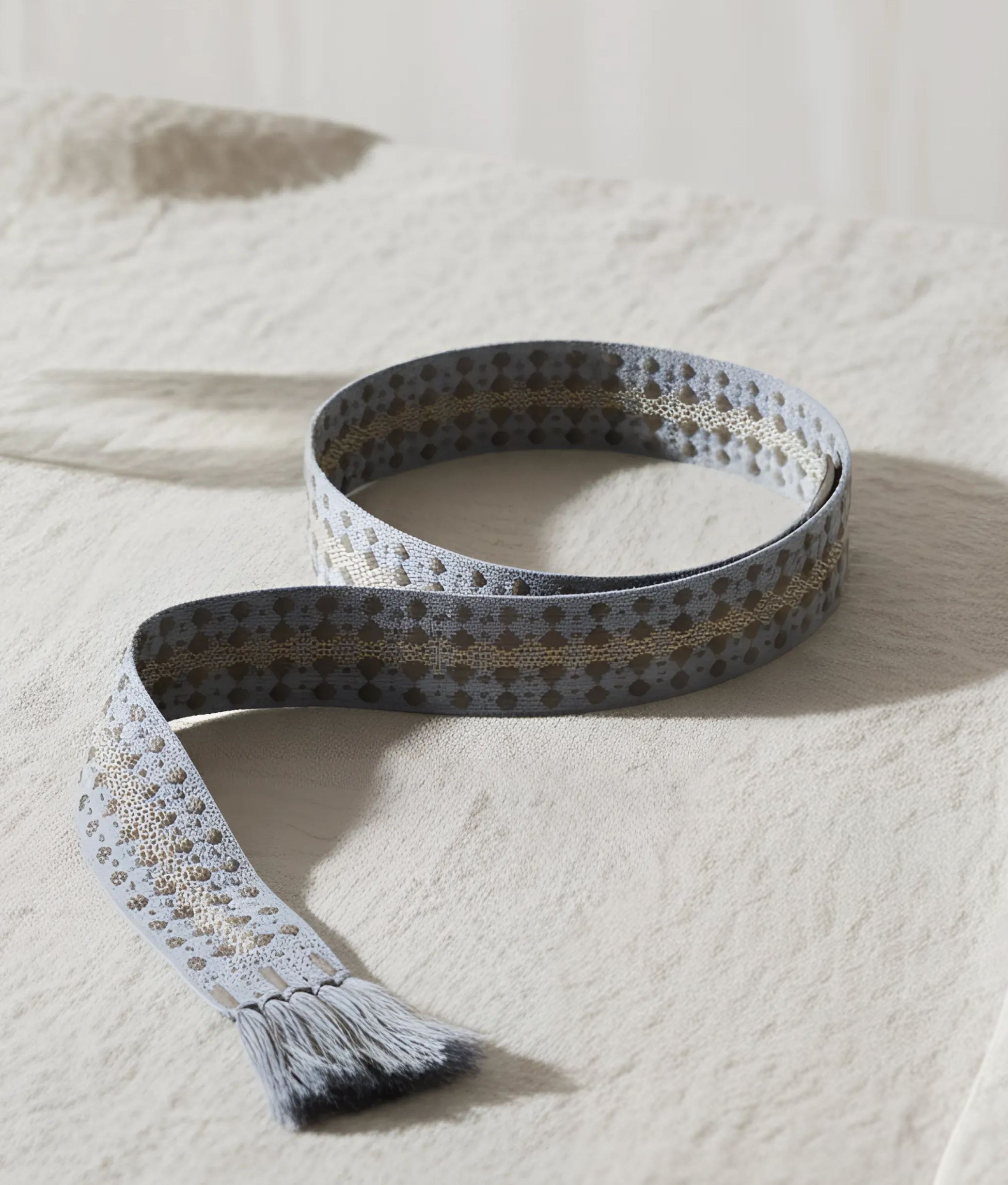 Blue Embroidery Belt