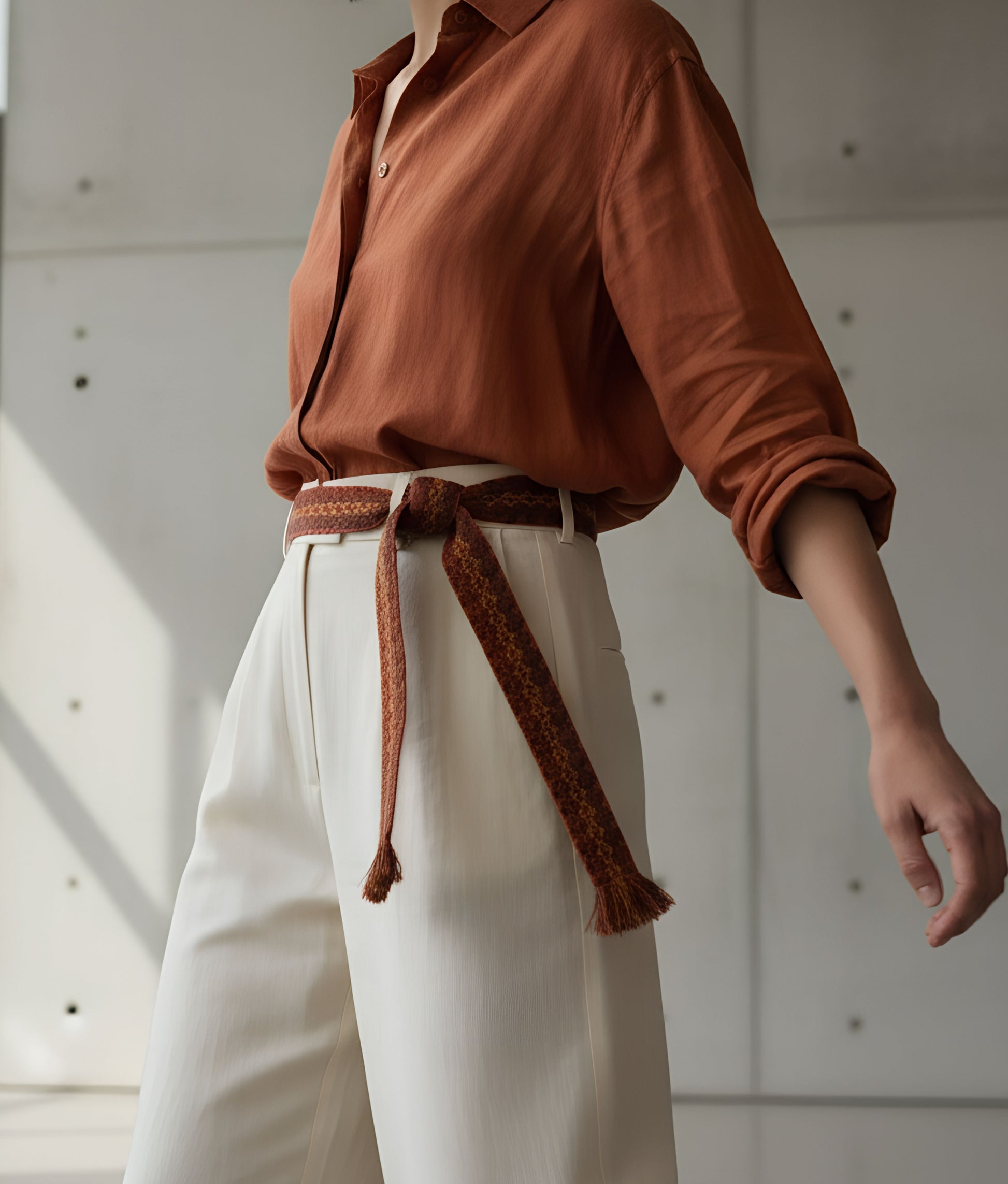 Red Embroidery Belt