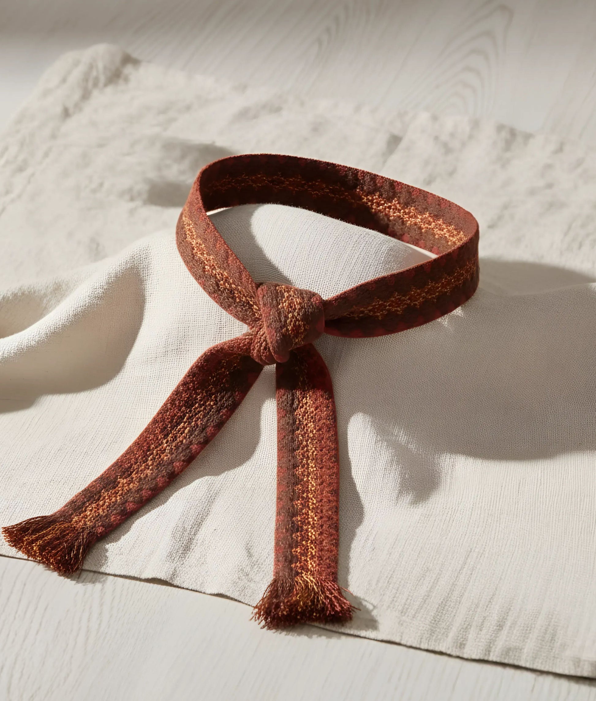 Red Embroidery Belt