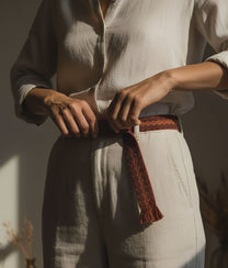 Red Embroidery Belt