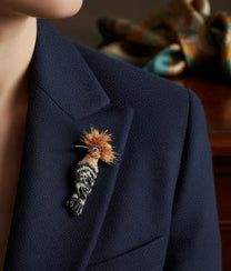 Eurasian Hoopoe Brooch