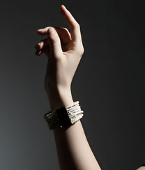 Beige Fabric Bracelet