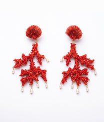 Finger Coral Earrings
