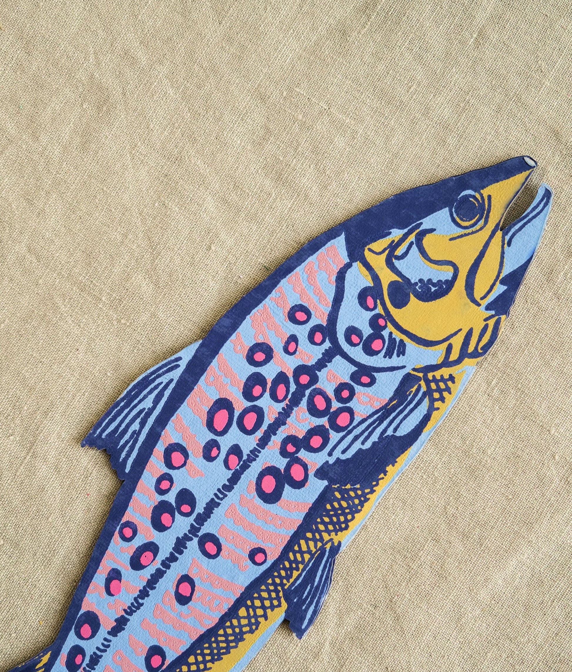 Trout 3D Greeting Card