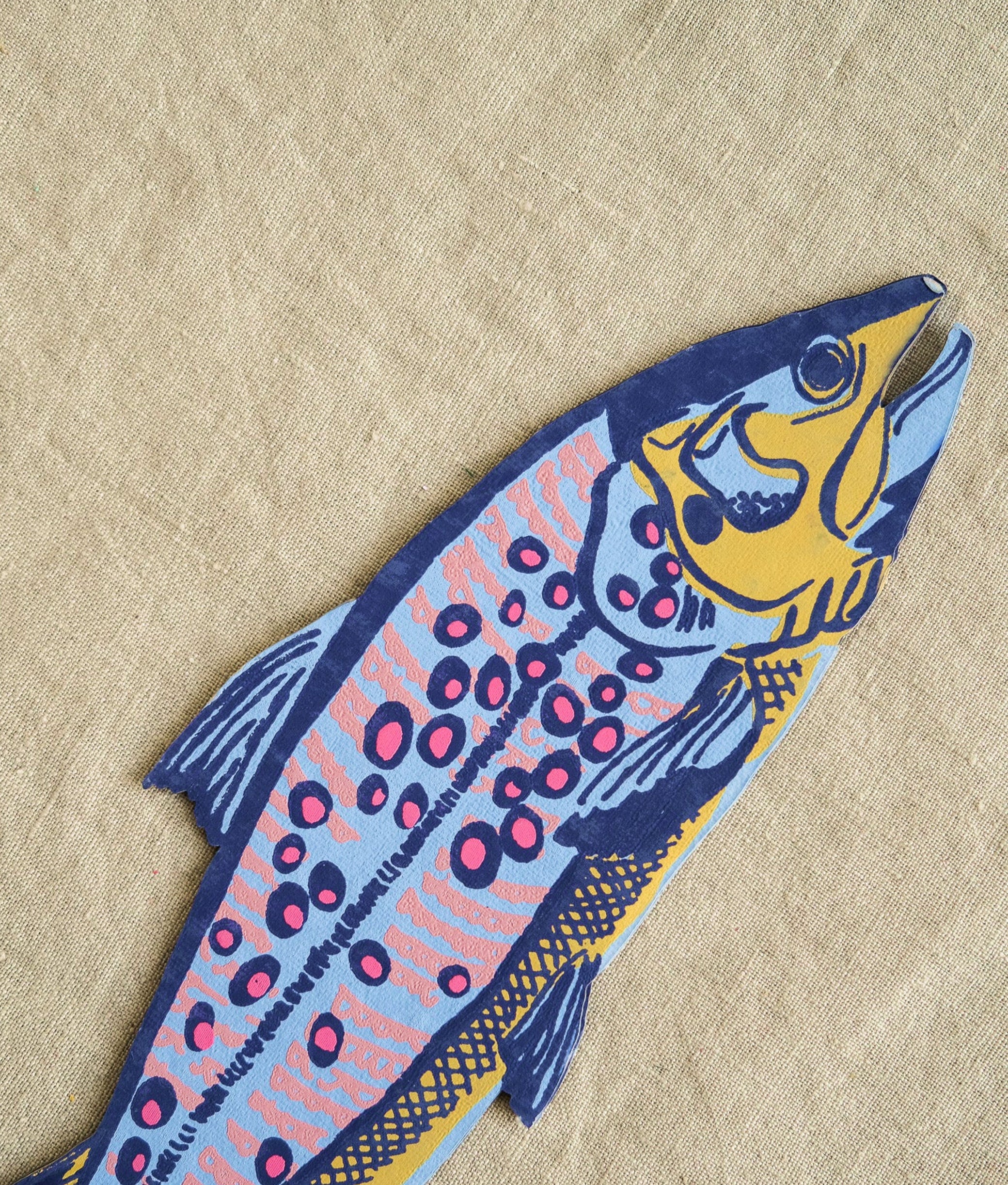Trout 3D Greeting Card