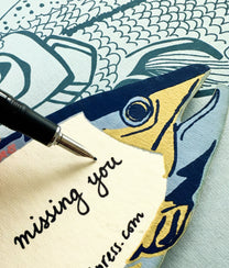 Trout 3D Greeting Card