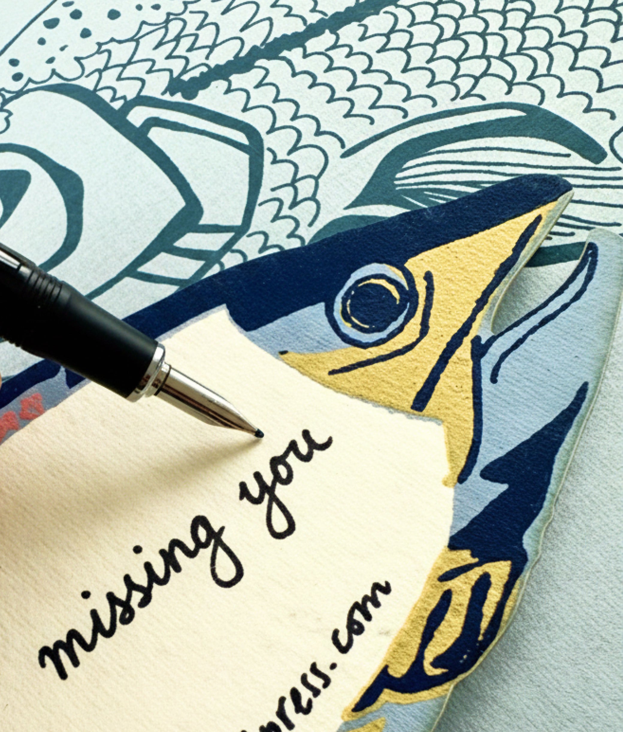 Trout 3D Greeting Card