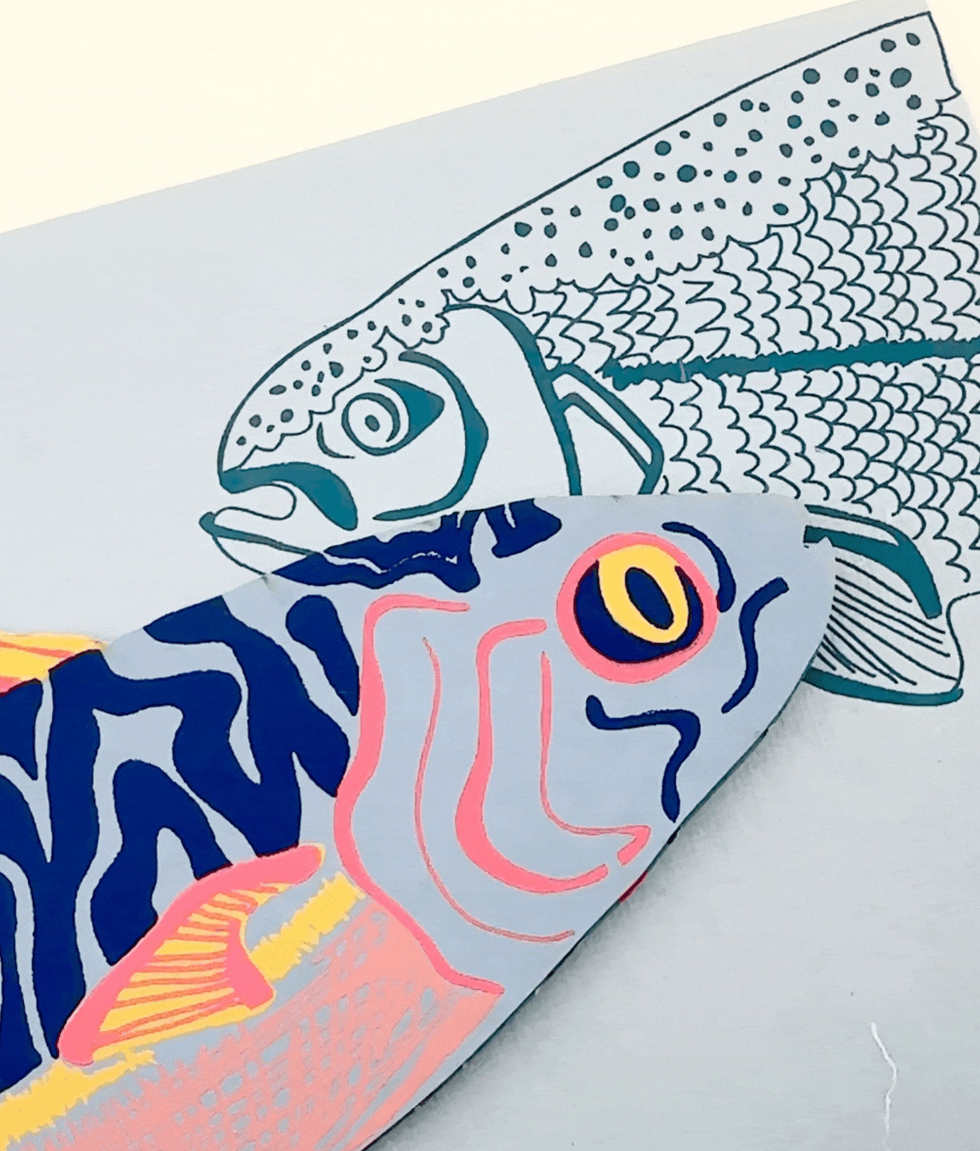 Mackerel 3D Greeting Card